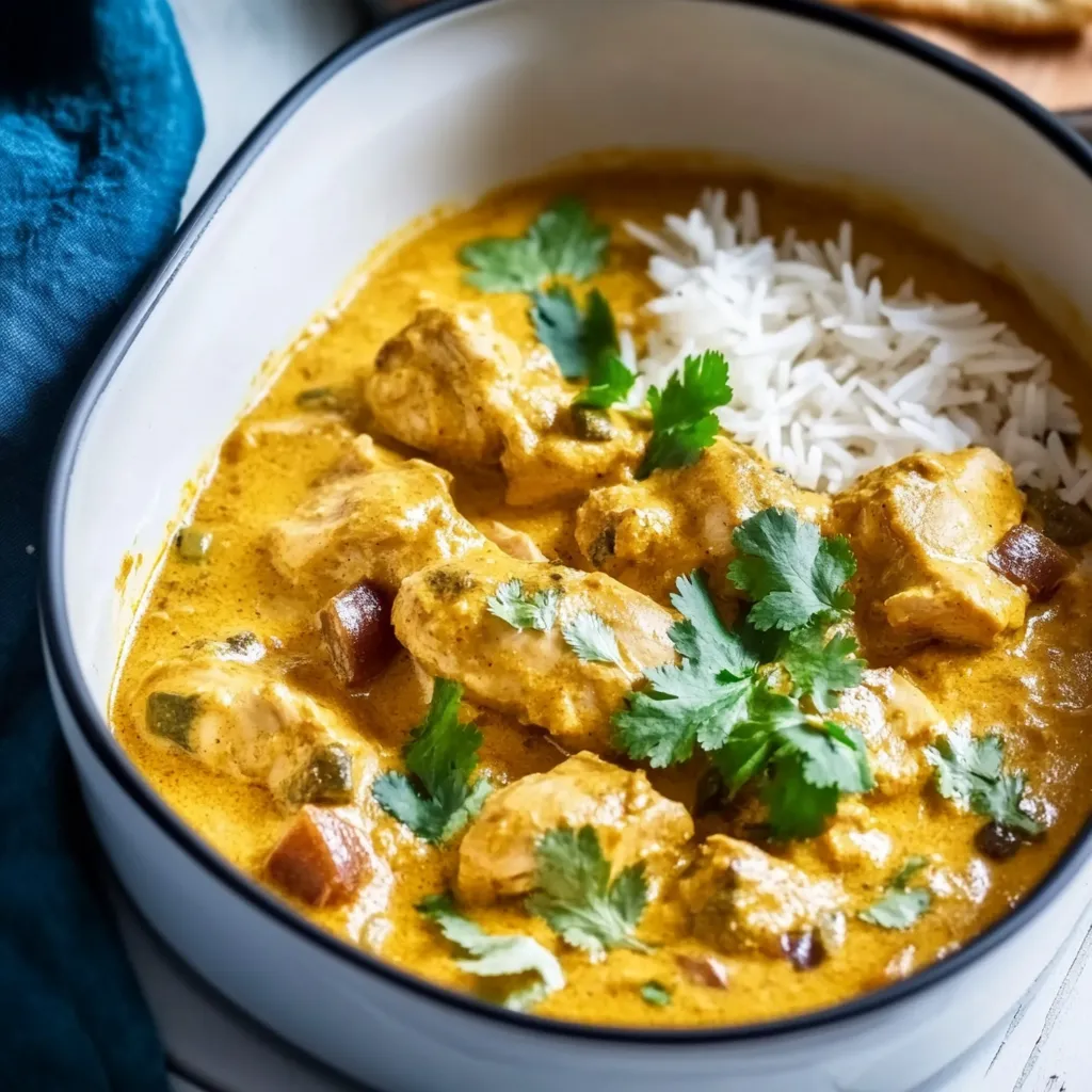 Easy Slow Cooker Chicken Korma