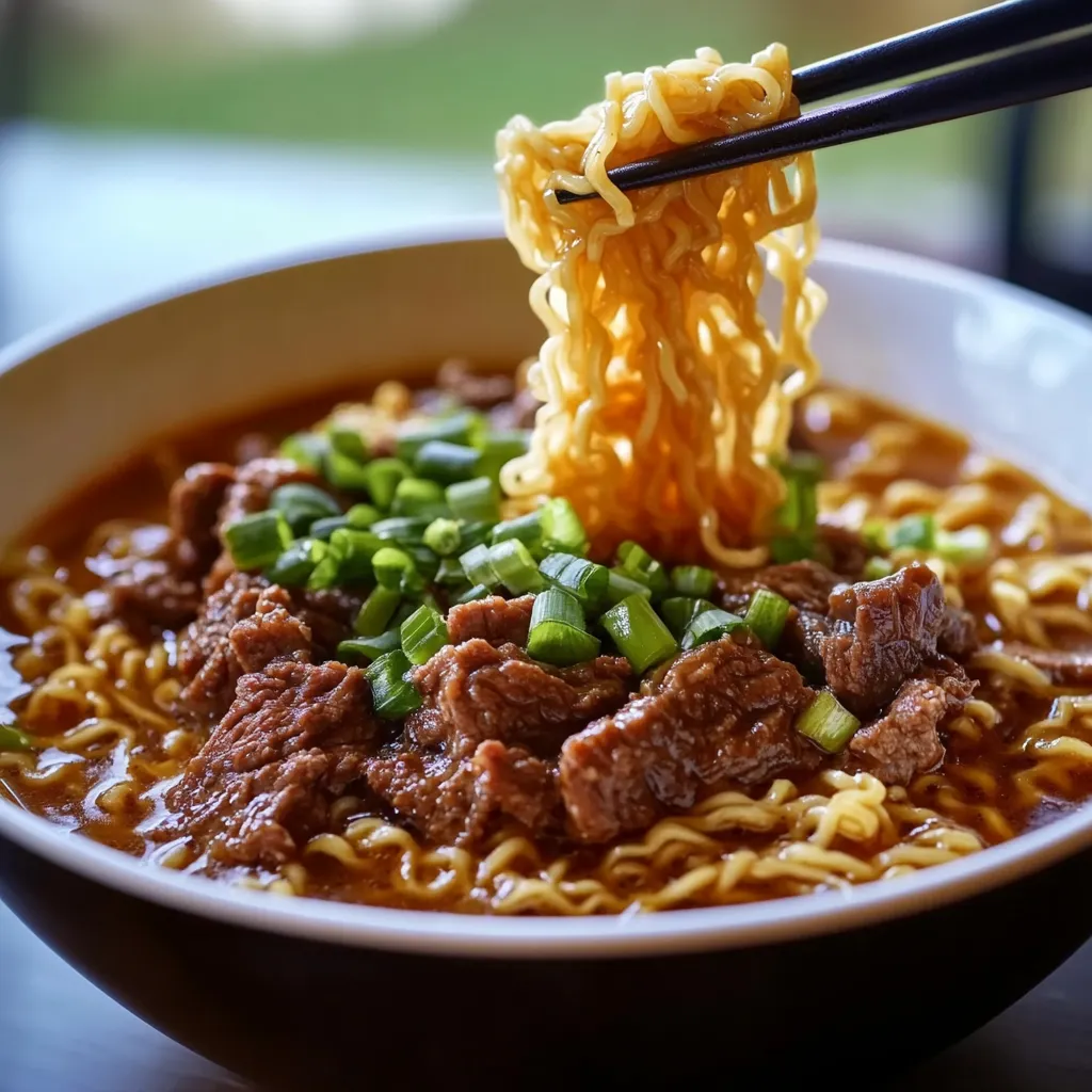 How to Make Slow Cooker Beef Ramen Noodles