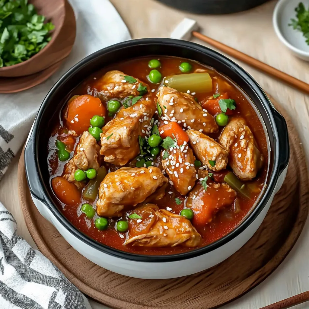 Korean Slow Cooker Gochujang Chicken