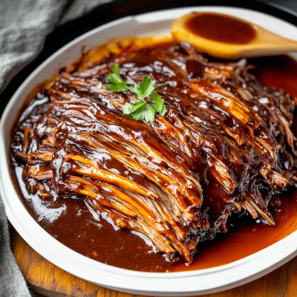 Slow Cooker Brisket with BBQ Sauce