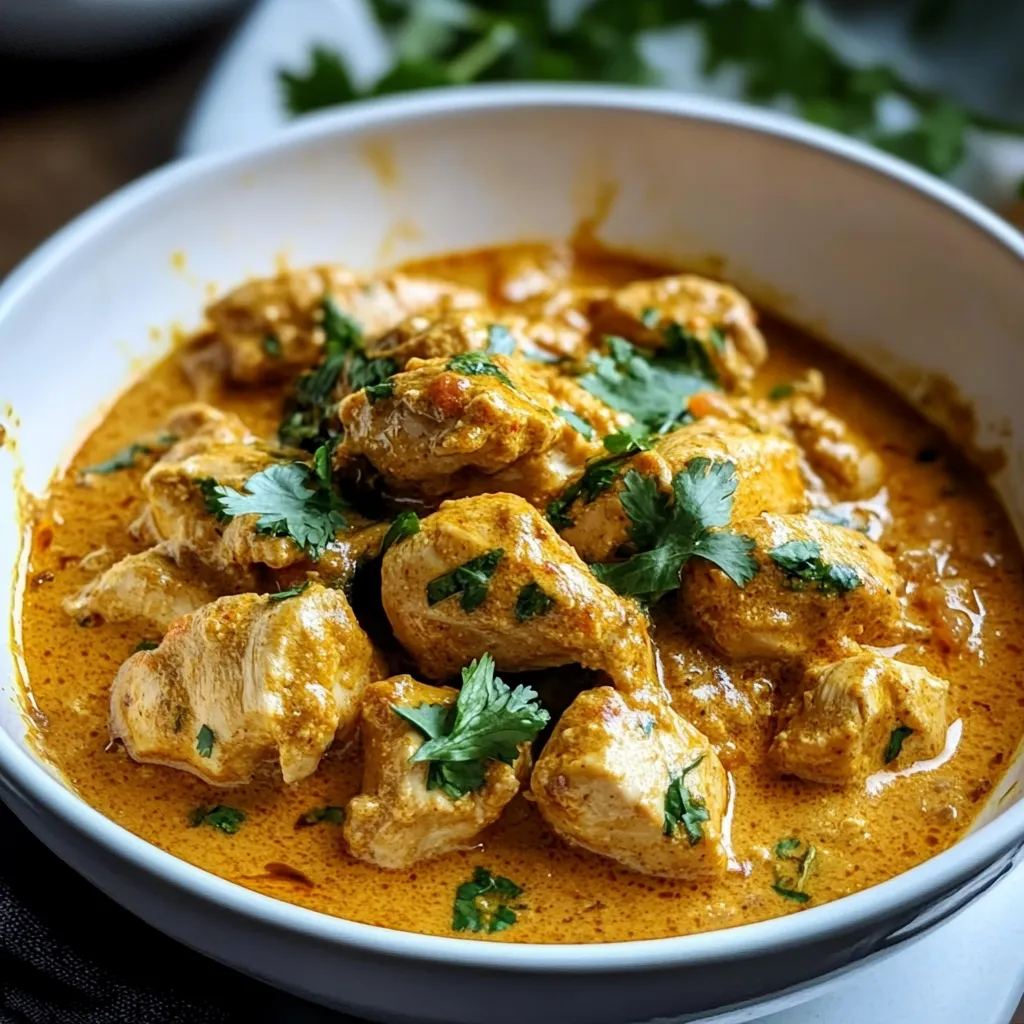 Slow Cooker Chicken Korma Coconut Milk