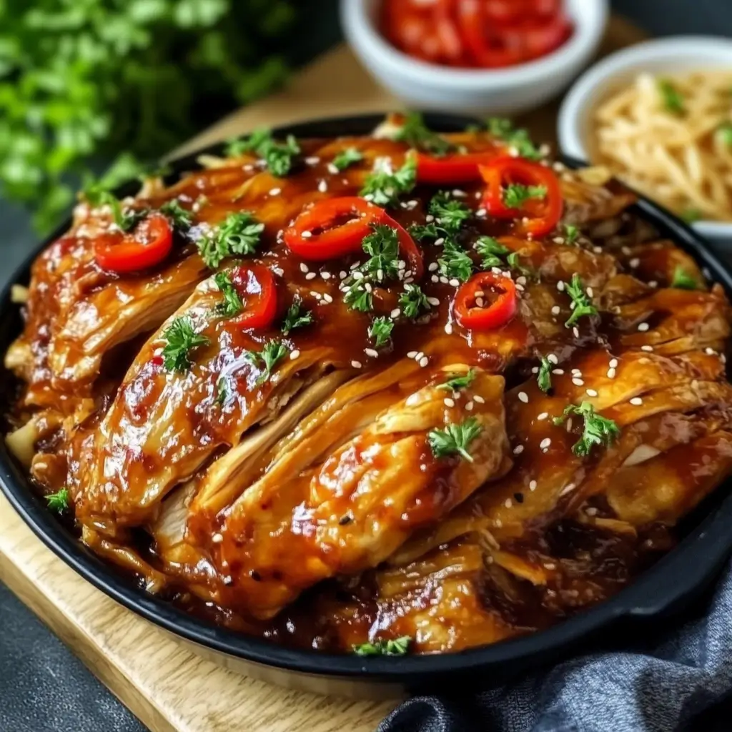 Slow Cooker Chicken Thighs Korean Style