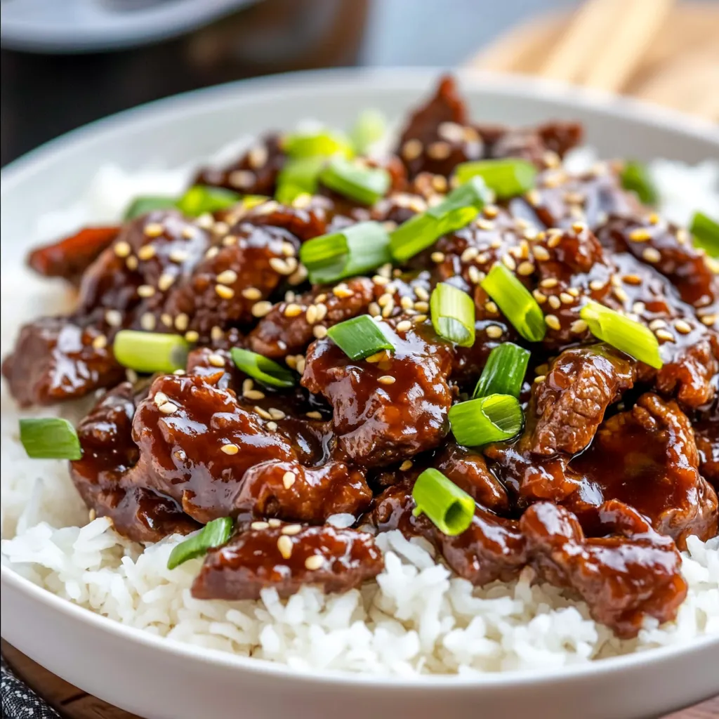 Slow Cooker Mongolian Beef Chow Mein