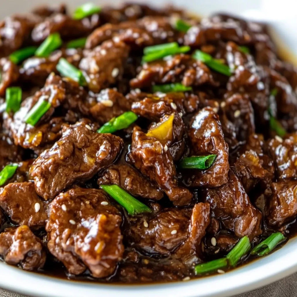 Slow Cooker Mongolian Ground Beef Chow Mein