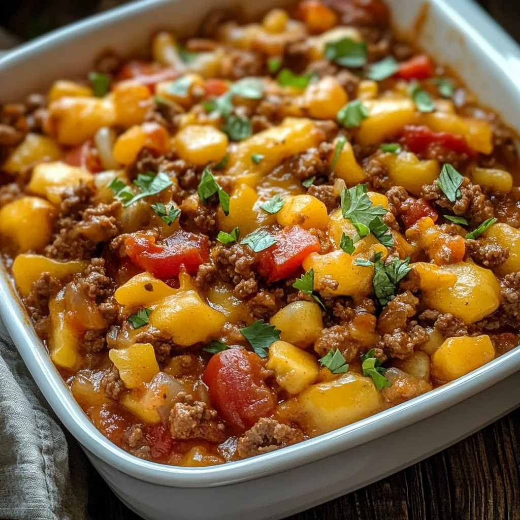 comforting slow cooker recipes - family-friendly cowboy casserole