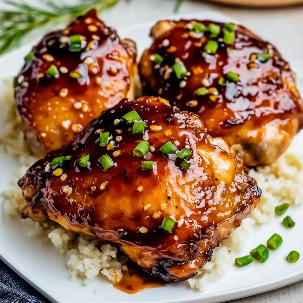 honey garlic chicken thighs in slow cooker