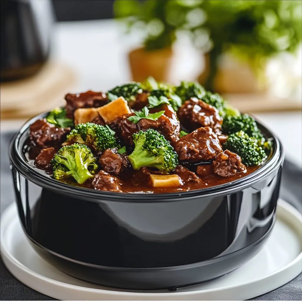 slow cooker beef and broccoli stir fry