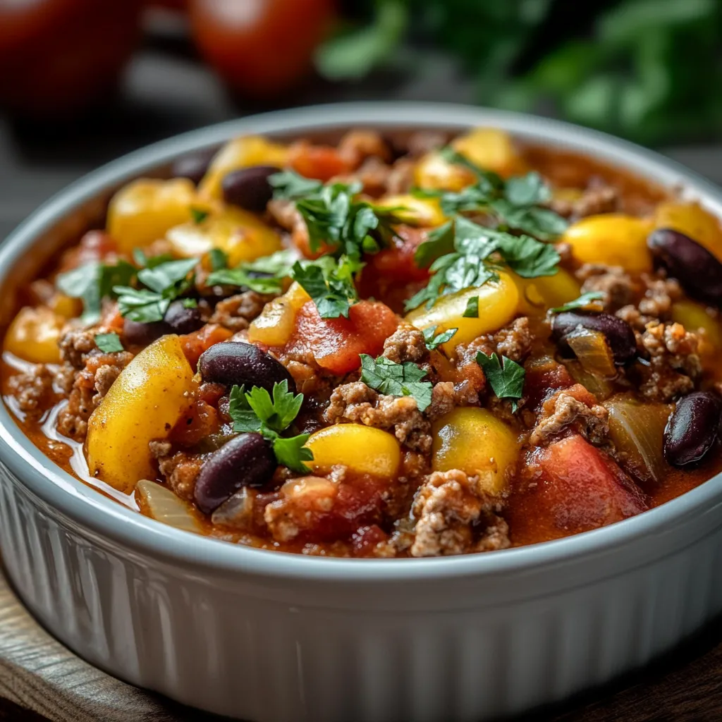 slow cooker cowboy potato casserole