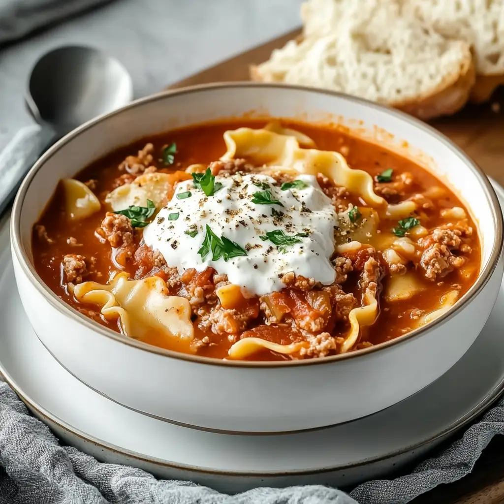 slow cooker white chicken lasagna soup