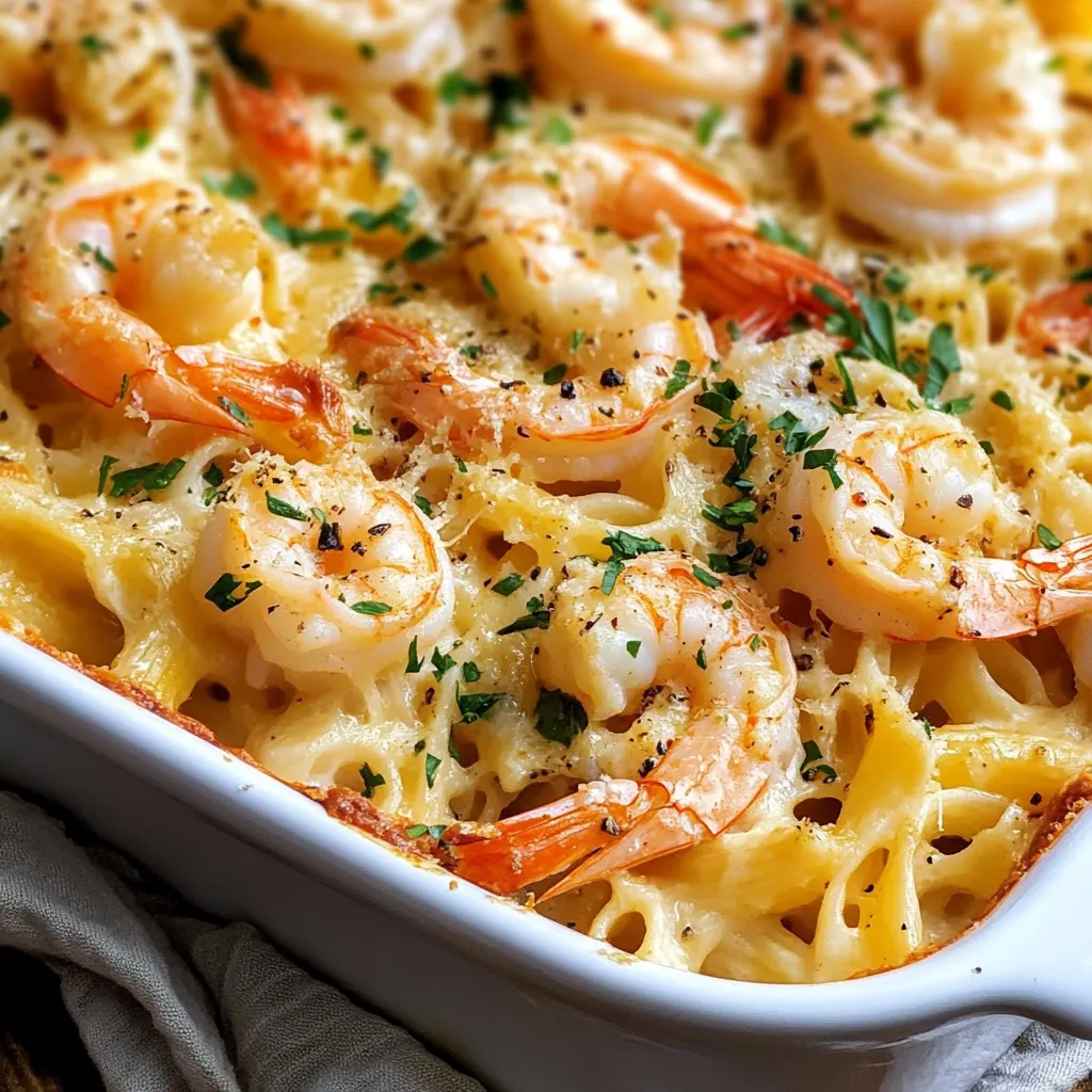 Shrimp Scampi Pasta Bake Recipe