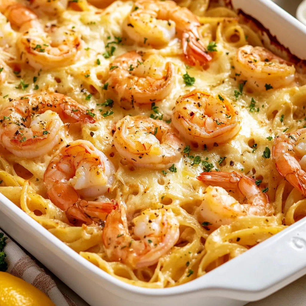 Shrimp Scampi Pasta Bake Recipe