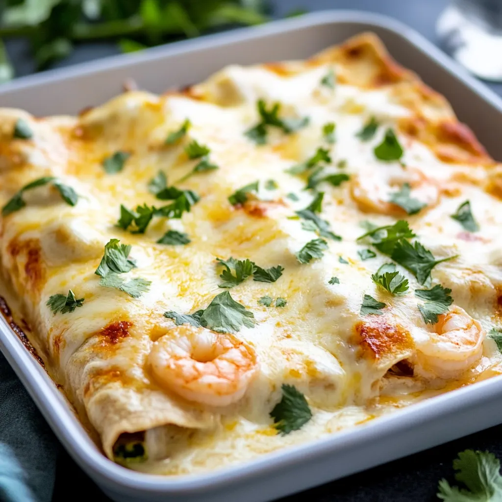 Stunning Creamy Shrimp Enchiladas Recipe
