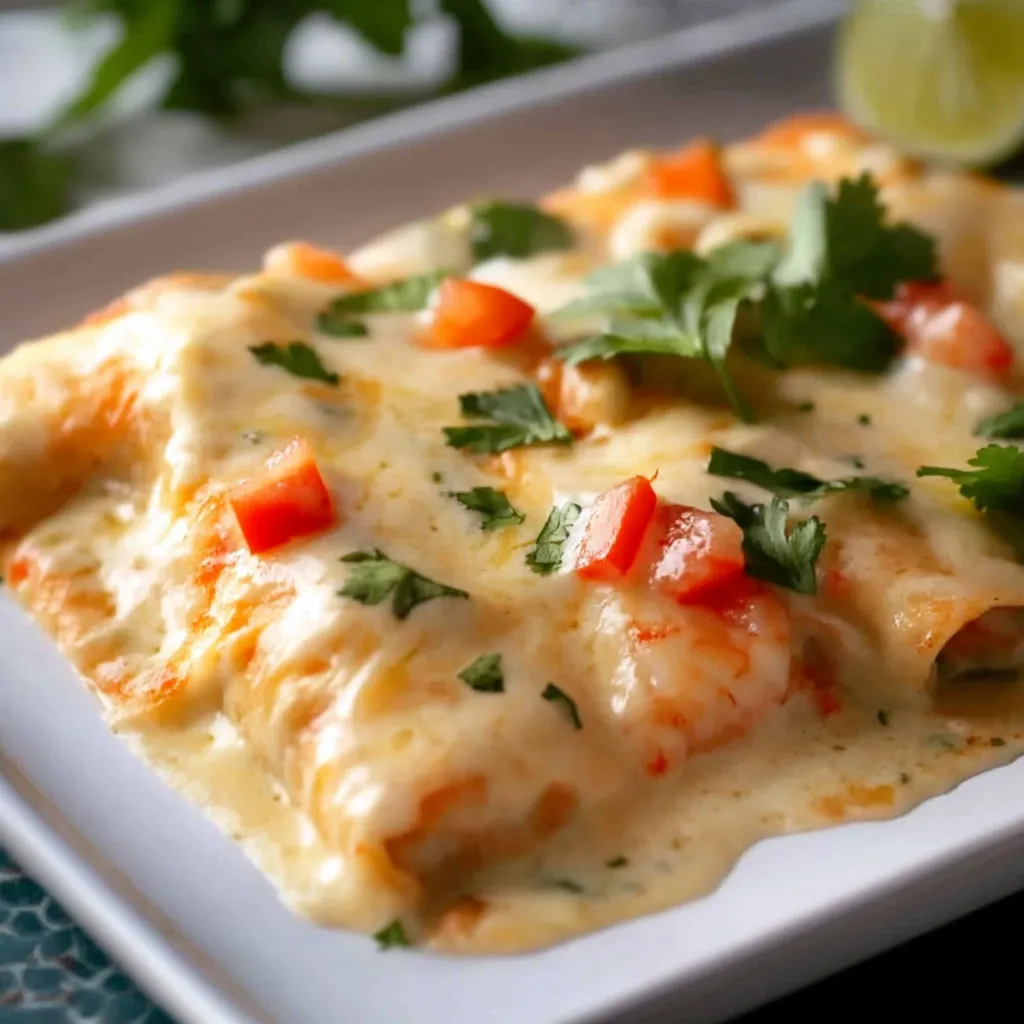 Stunning Creamy Shrimp Enchiladas Recipe