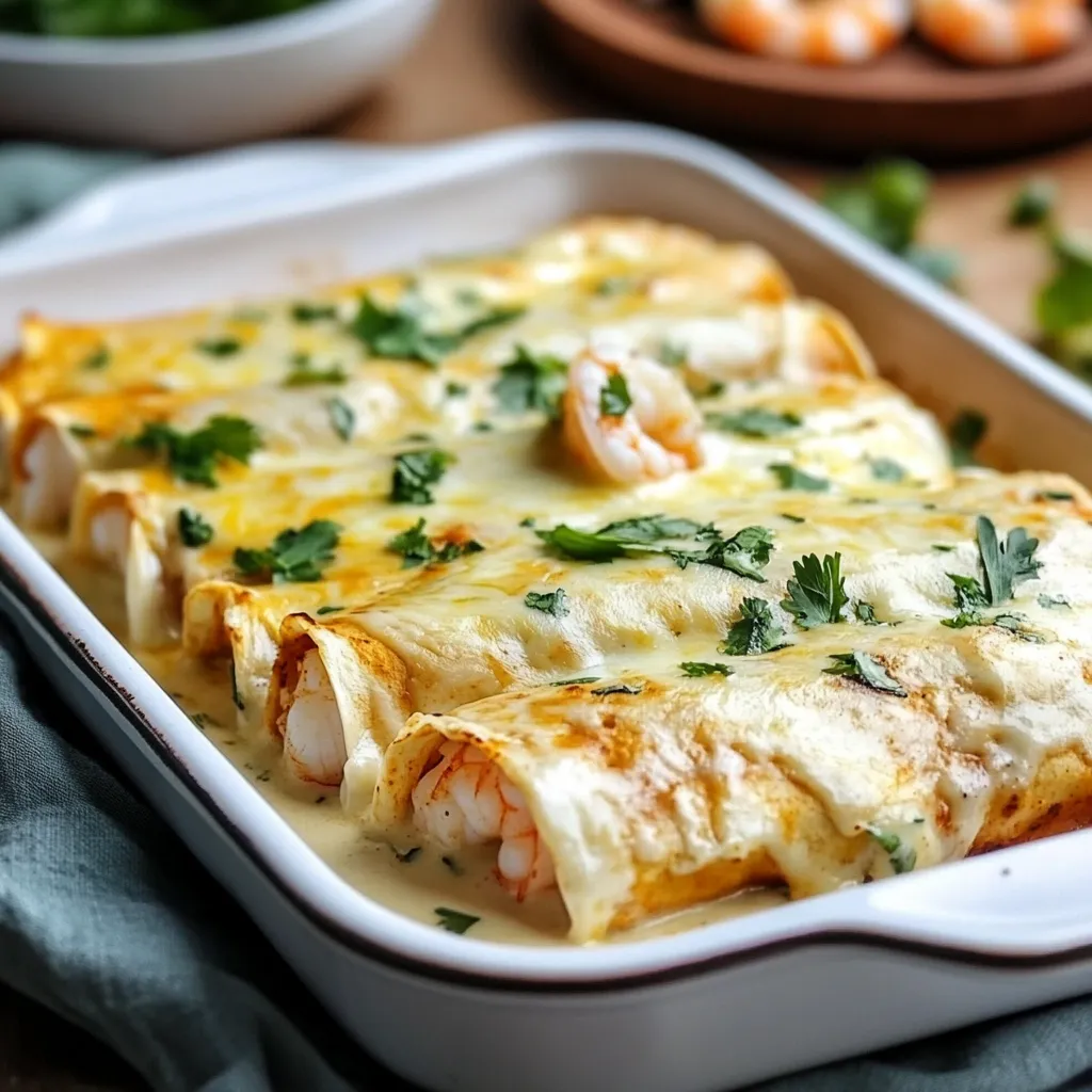 Stunning Creamy Shrimp Enchiladas Recipe