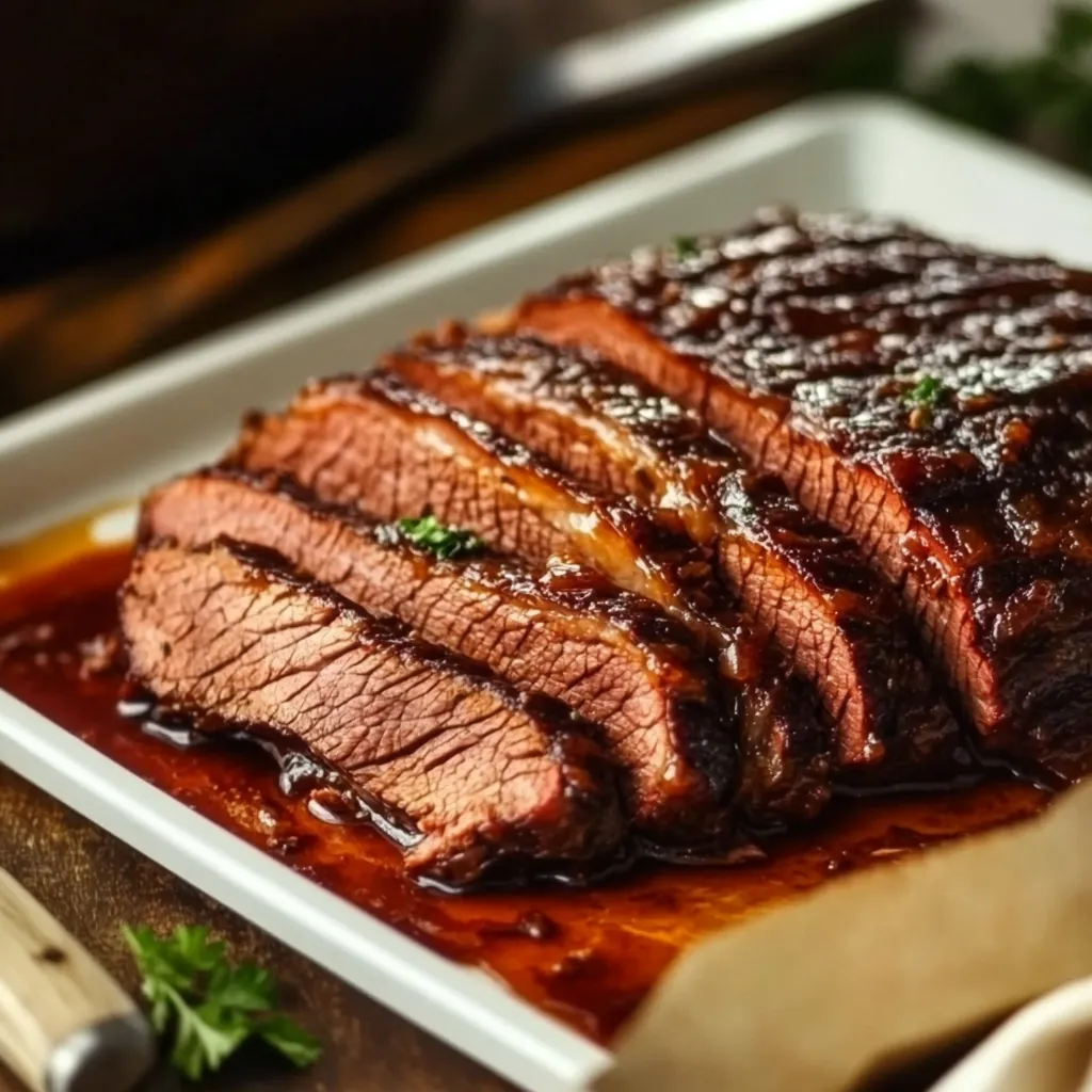 Slow-Cooked Caramelized Beef Brisket
