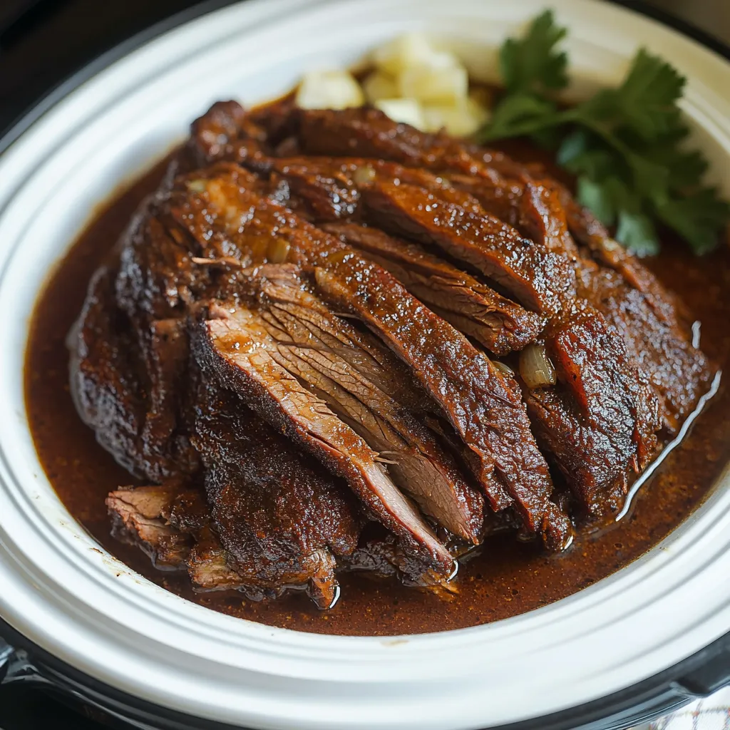 Easy Slow Cooker Texas Beef Brisket