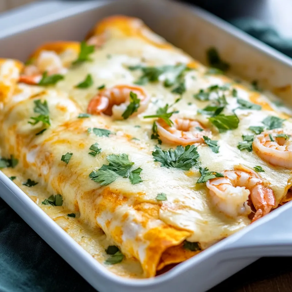 Stunning Creamy Shrimp Enchiladas Recipe