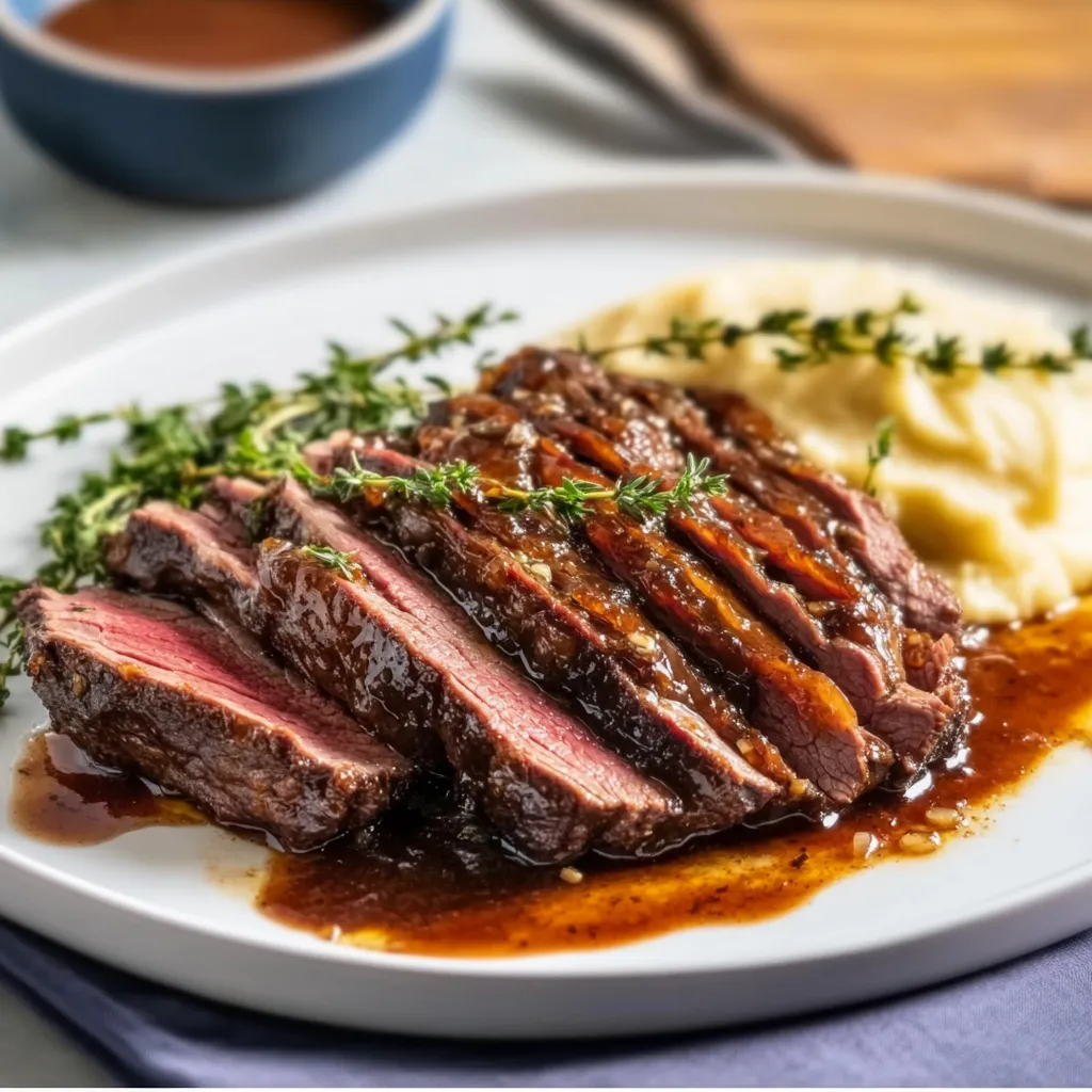 Slow-Cooked Caramelized Beef Brisket