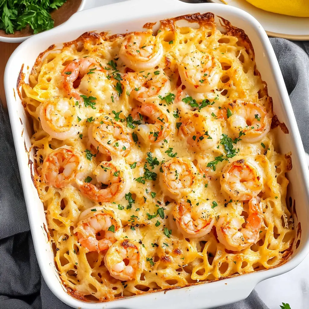 Shrimp Scampi Pasta Bake Recipe