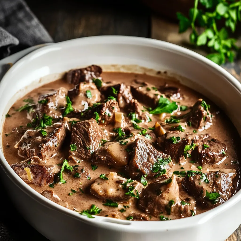 Slow Cooker Beef Stroganoff Recipe