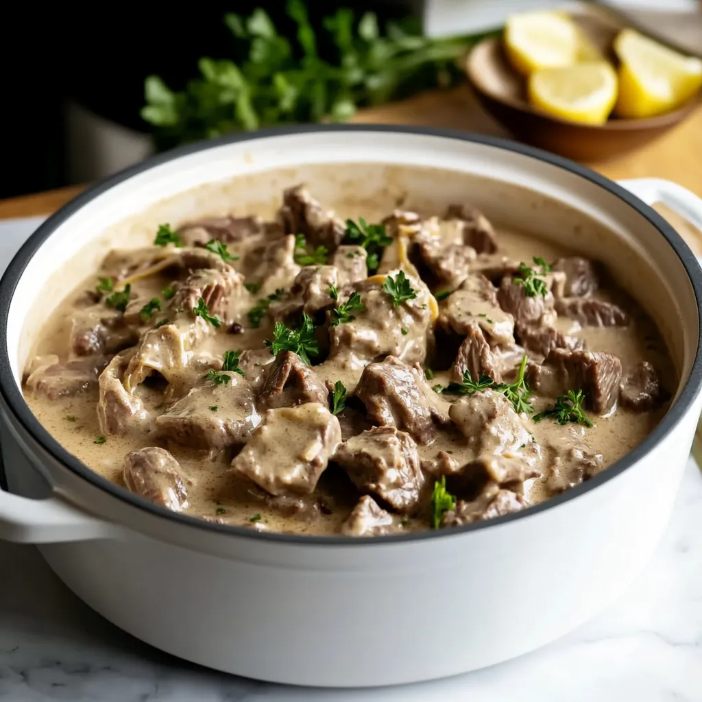 Slow Cooker Beef Stroganoff Recipe