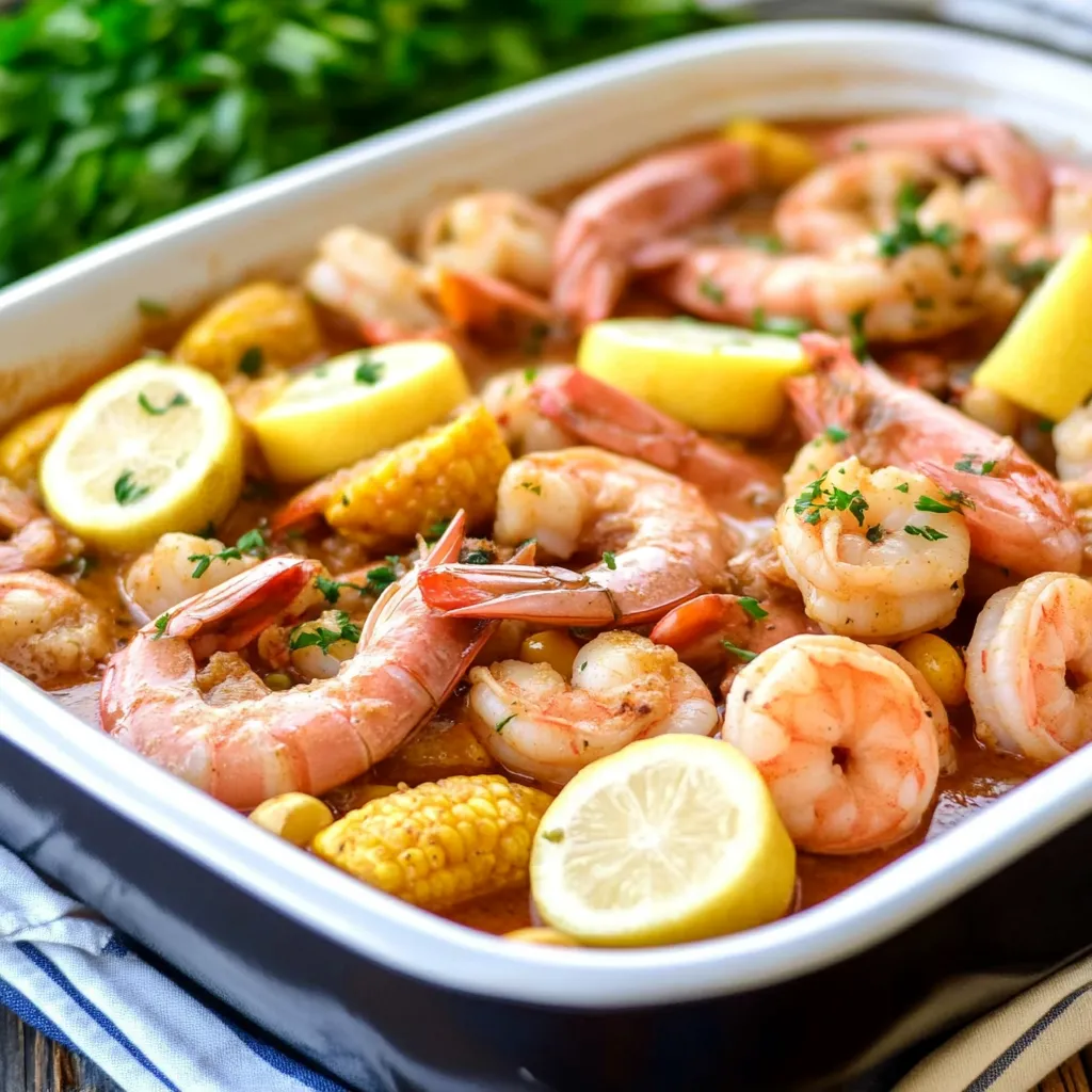 Slow Cooker Shrimp Boil