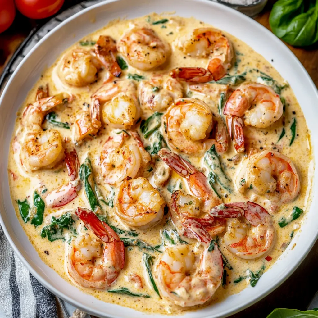Easy Creamy Tuscan Shrimp Recipe