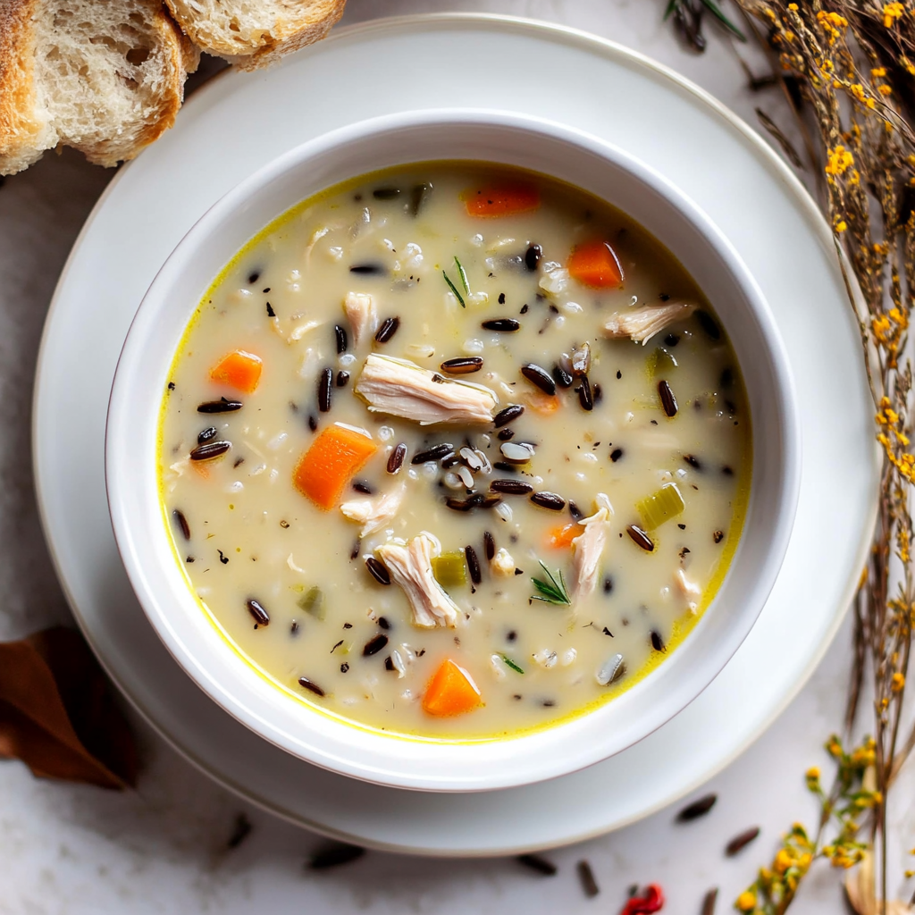 Leftover Turkey Wild Rice Soup