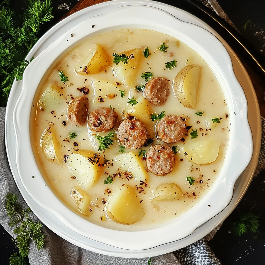 Creamy Sausage Potato Soup 