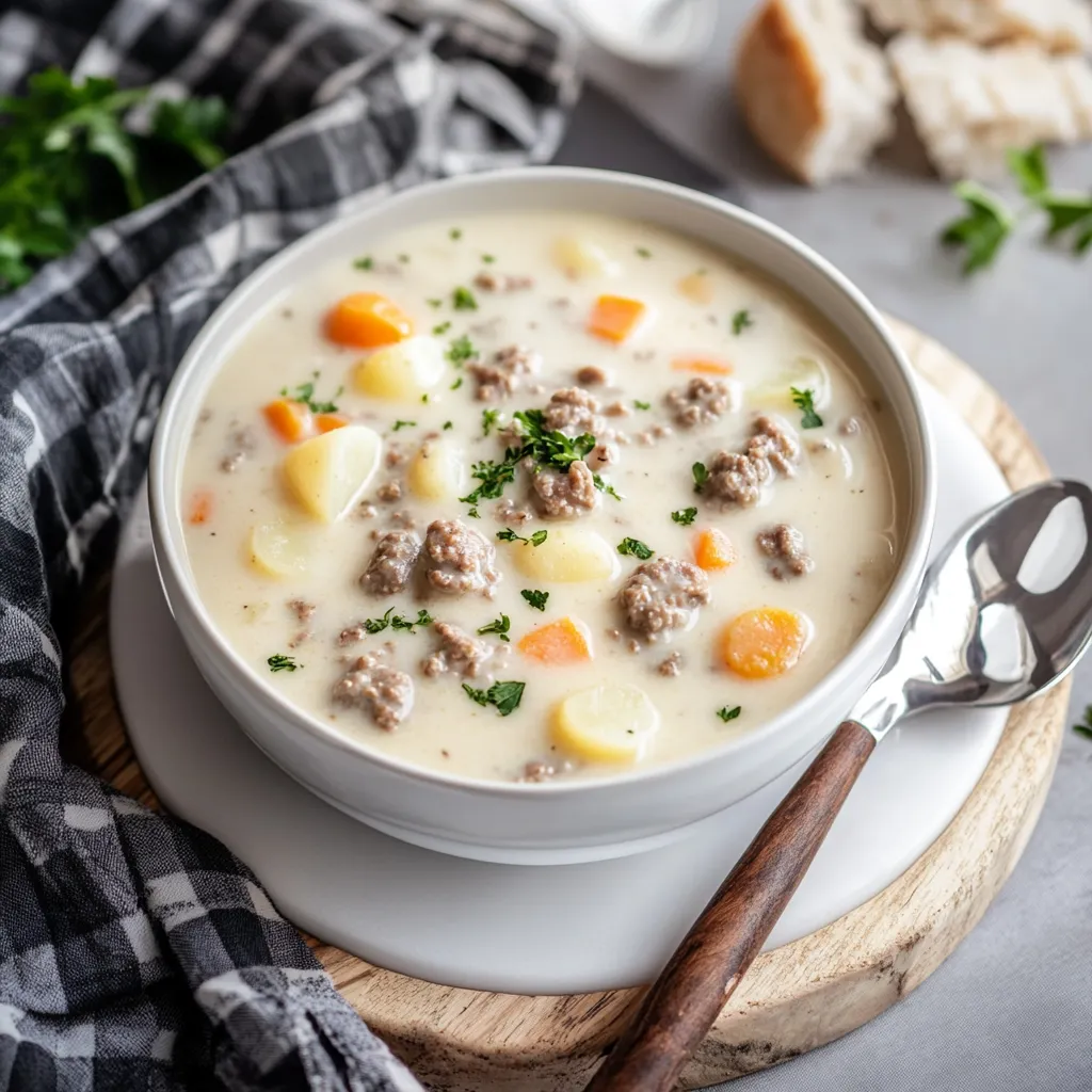 Creamy Sausage Potato Soup 