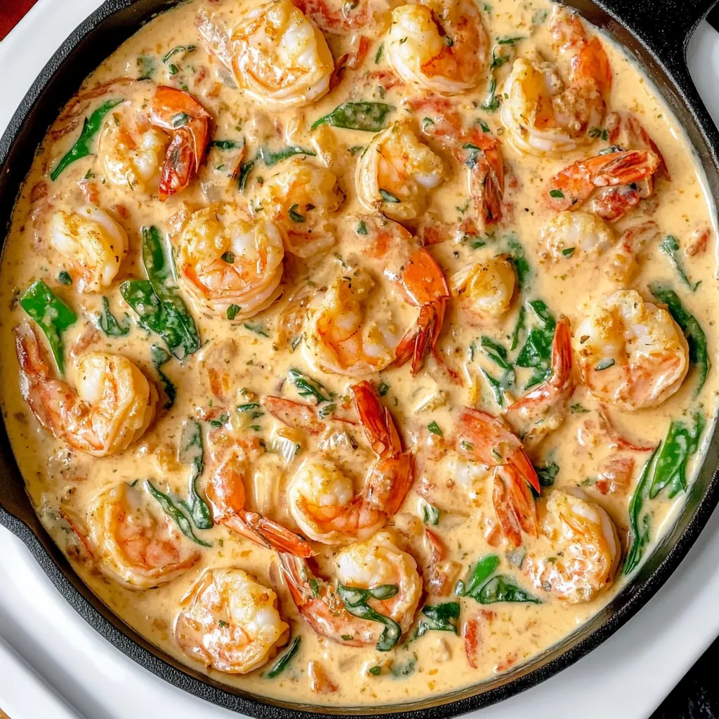 Easy Creamy Tuscan Shrimp Recipe