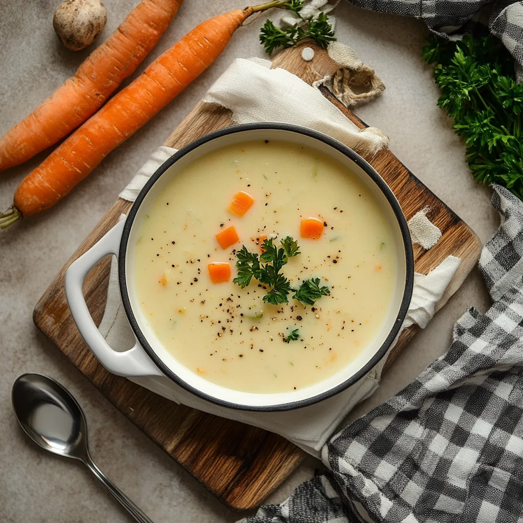 One Pot Creamy Vegetable Soup