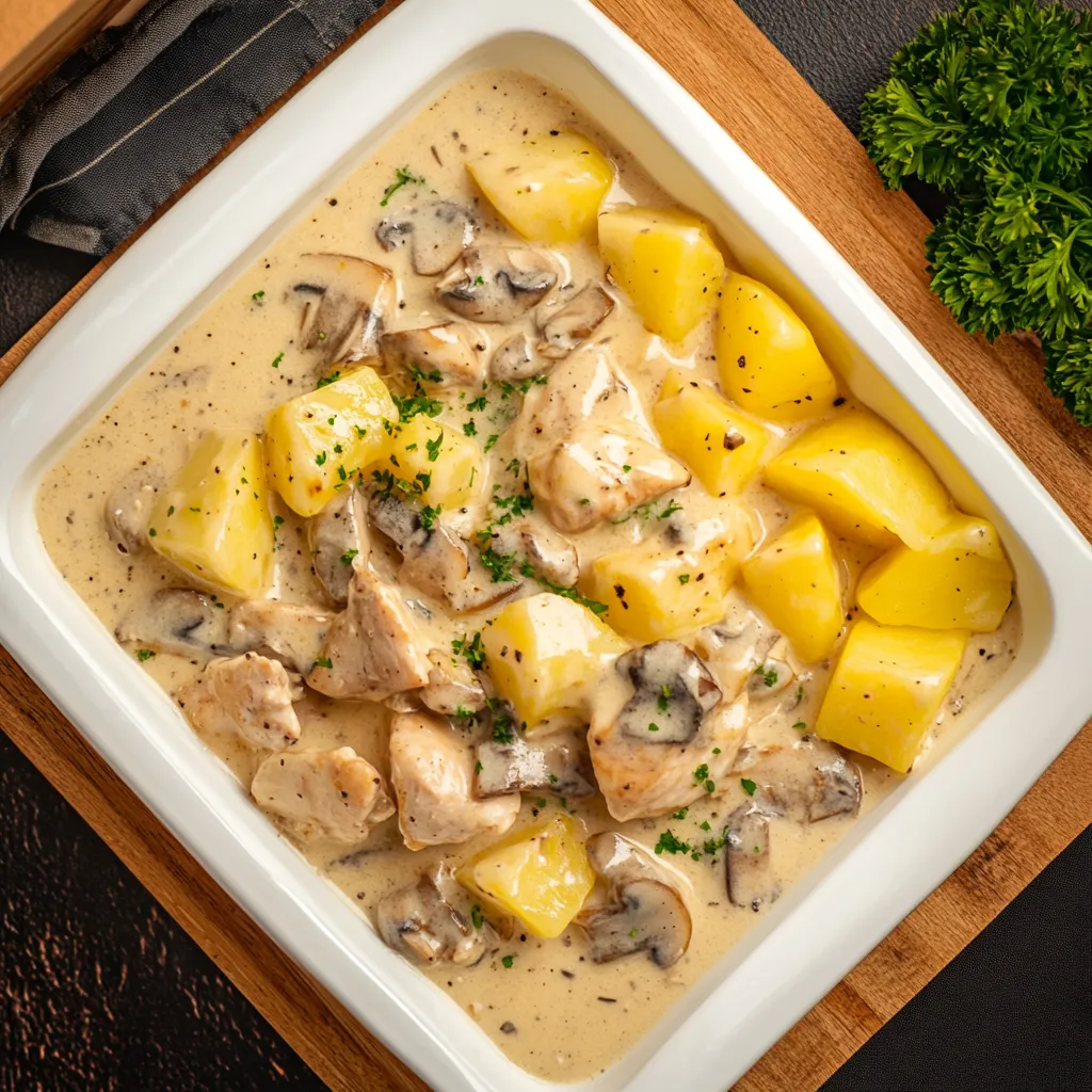  Crock Pot Creamy Mushroom Chicken With Potatoes