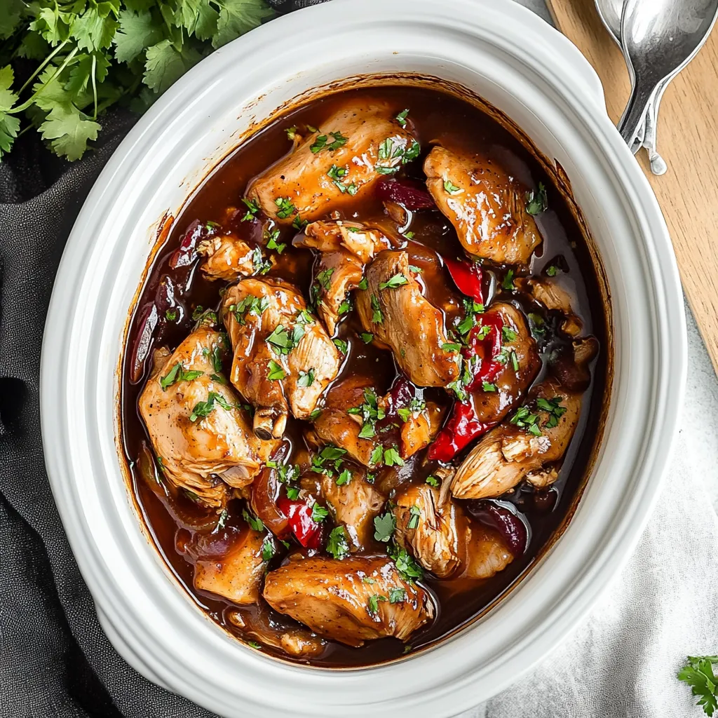 Crock Pot Bourbon Chicken