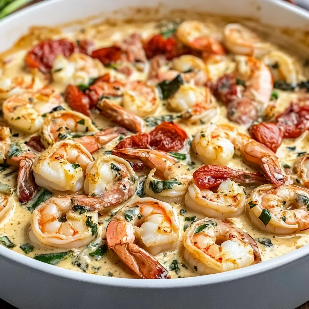 Easy Creamy Tuscan Shrimp Recipe
