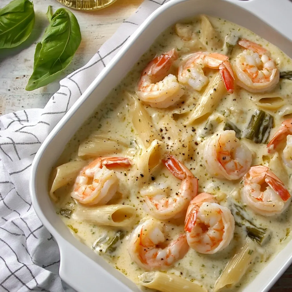 Slow Cooker Easy Shrimp Alfredo