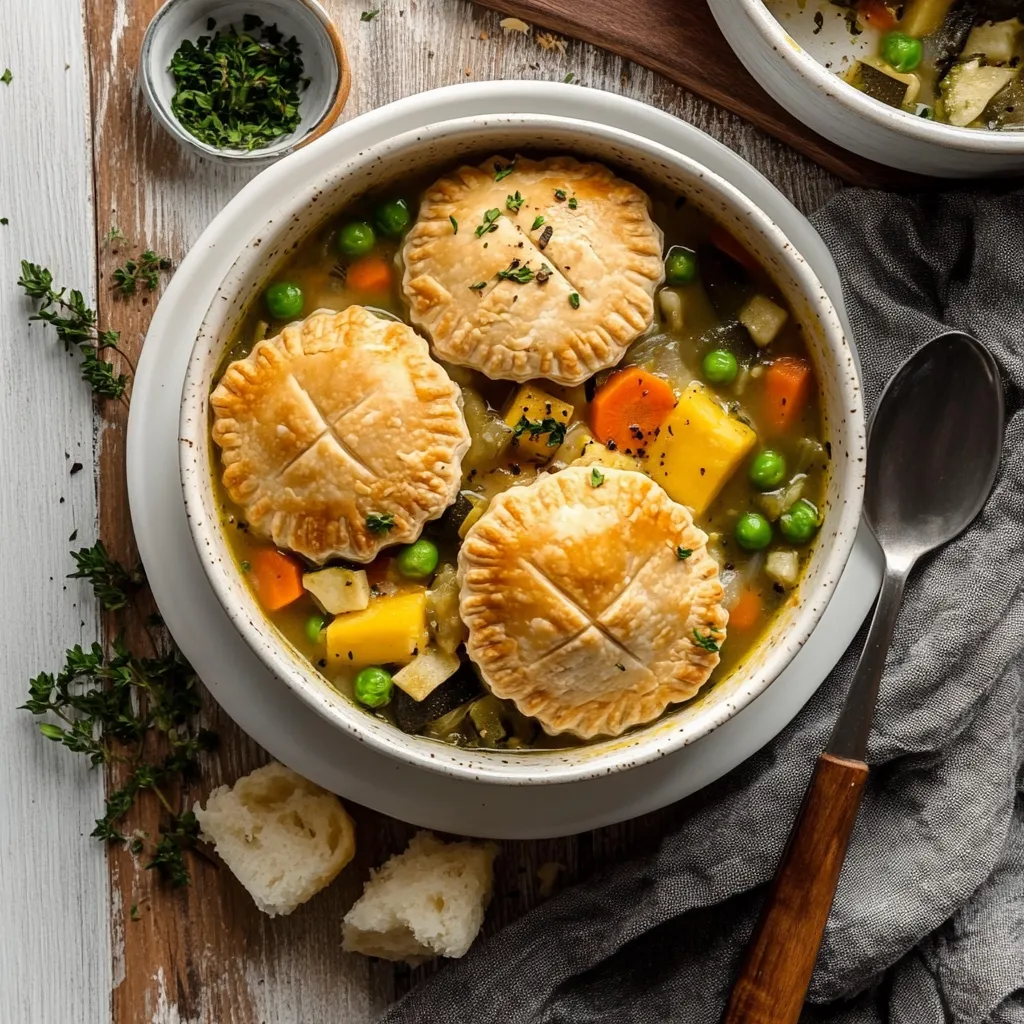 Veggie Pot Pie Soup