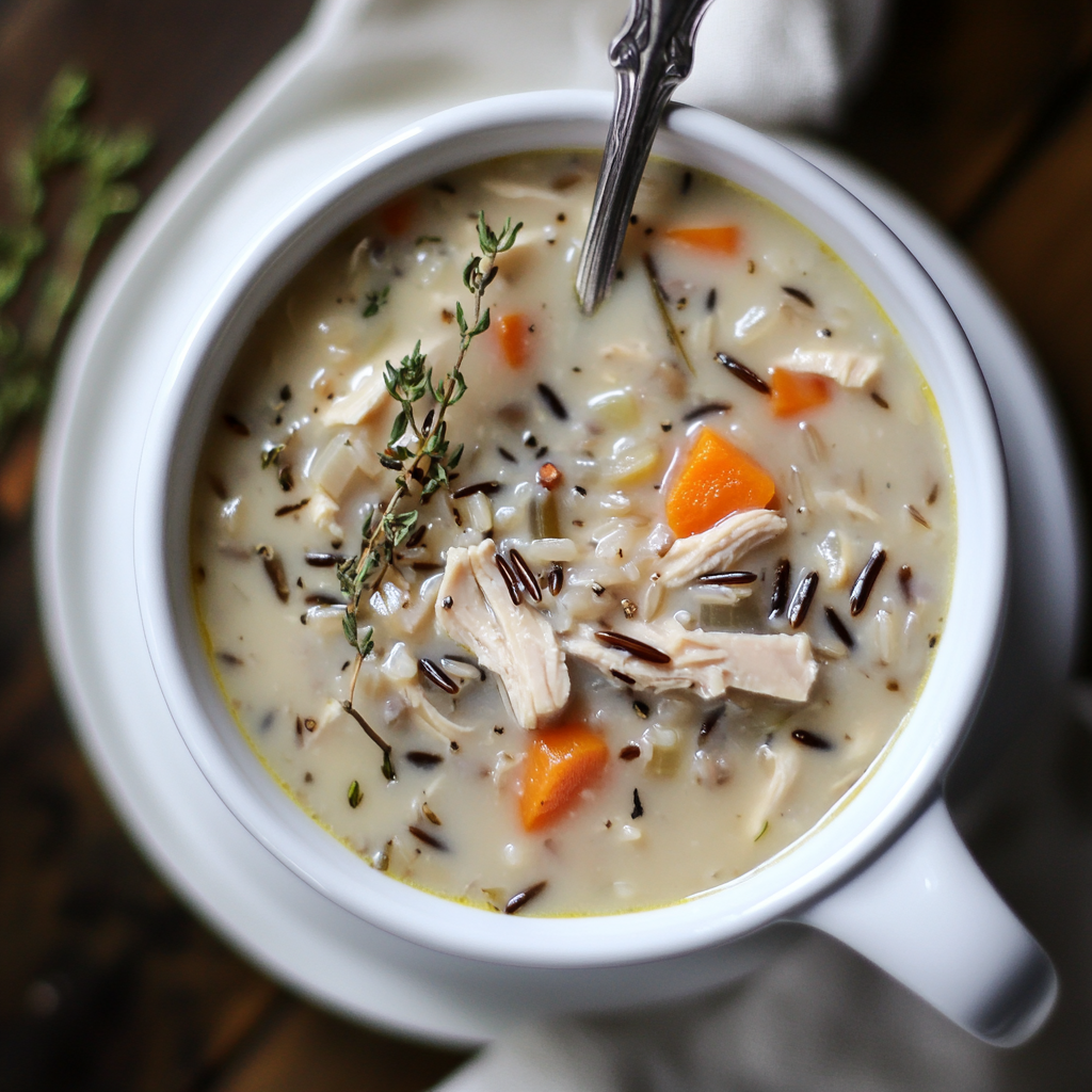 Leftover Turkey Wild Rice Soup