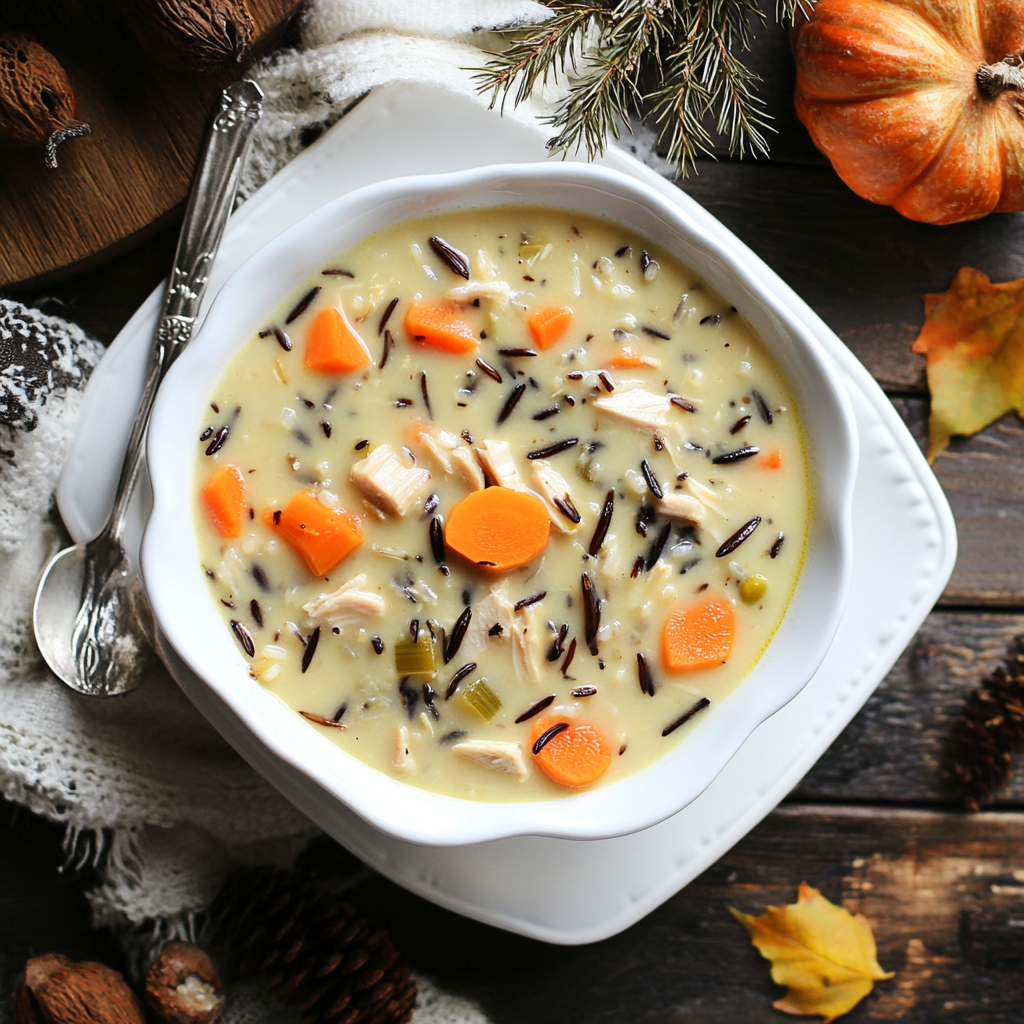 Leftover Turkey Wild Rice Soup