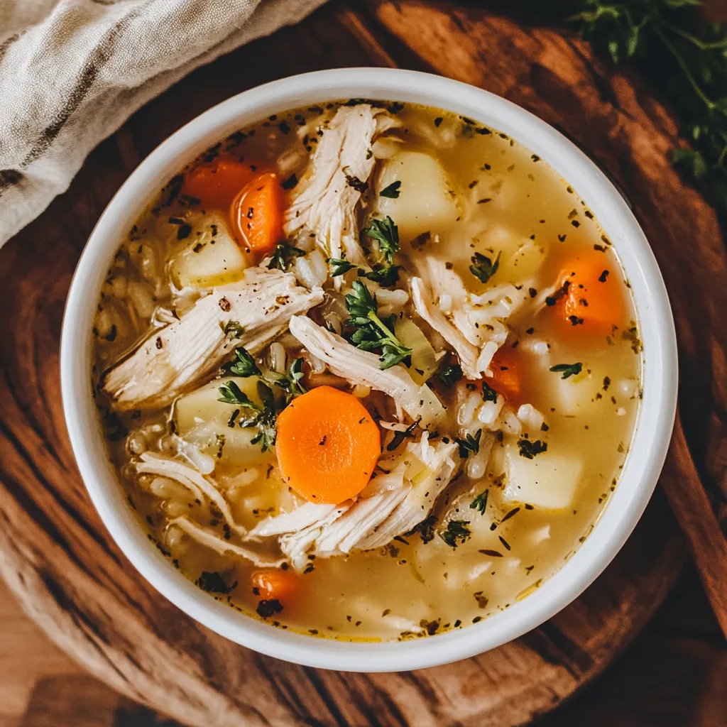 Slow Cooker Chicken Wild Rice Soup