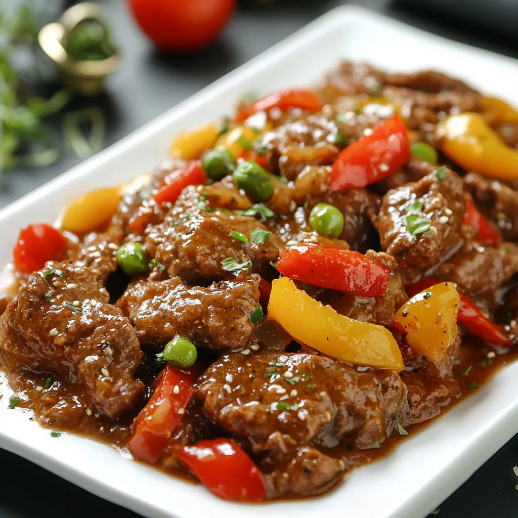 Crock Pot Pepper Steak With Stew Meat