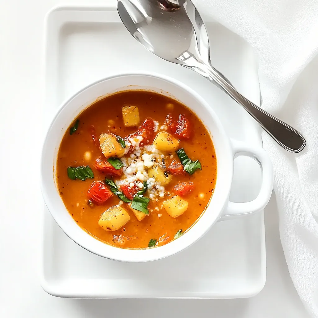 Roasted Red Pepper and Tomato Soup Recipe