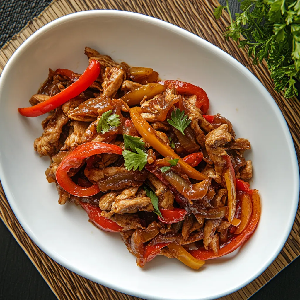 Slow Cooker Hawaiian Chicken Fajitas