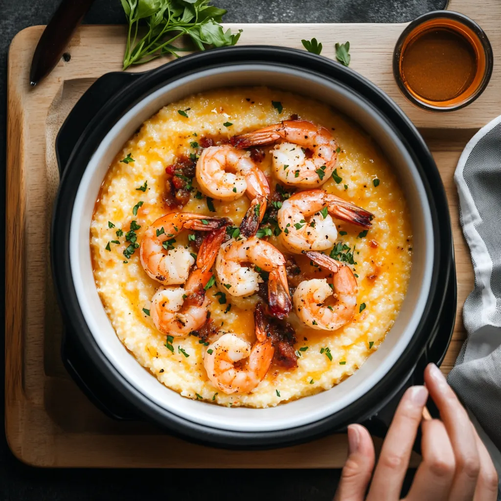 Slow Cooker Shrimp and Grits