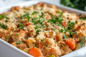 Turkey Stuffing Slow Cooker Casserole