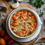 Easy Vegetable Orzo Soup Recipe