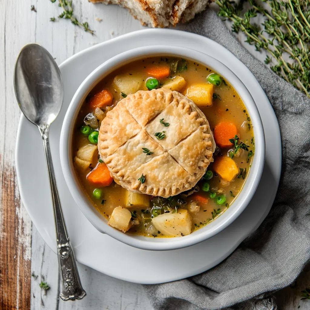 Veggie Pot Pie Soup