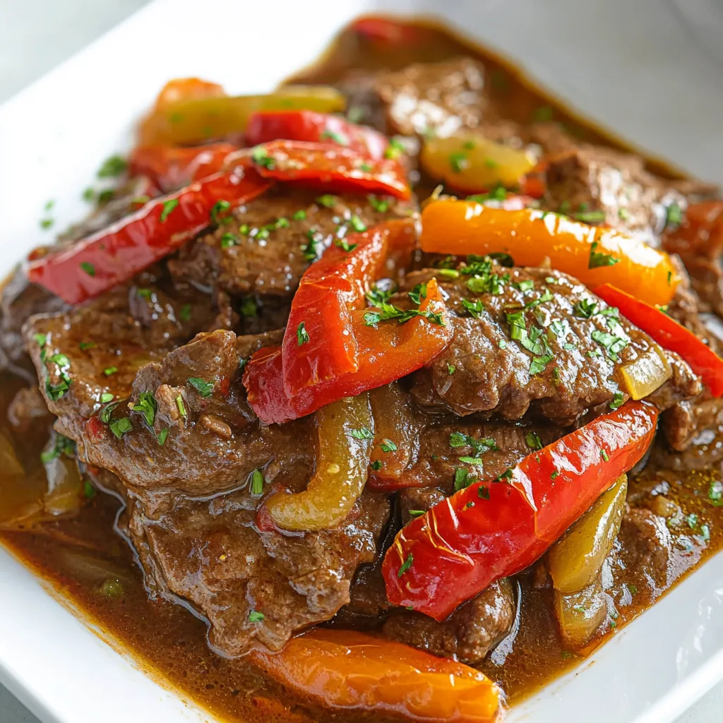 Crock Pot Pepper Steak With Stew Meat