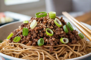 Mongolian Ground Beef Noodles You’ll Crave